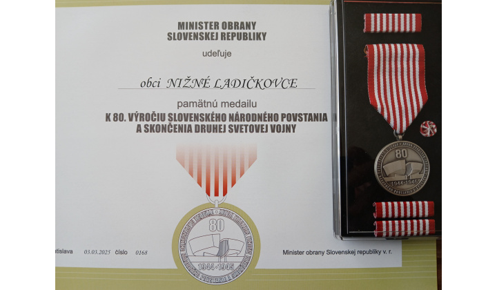 Udeľovanie pamätných medailí obciam vypáneným počas II.sv.vojny